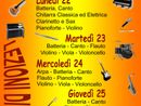 La locandina con i vari appuntamenti La locandina con i vari appuntamenti