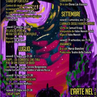 La locandina dei prossimi eventi a Cascina Duc