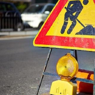 Cartello dei lavori in corso