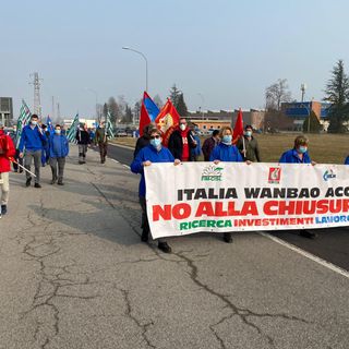 Manifestazione di operai