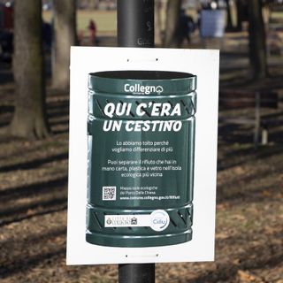 Collegno toglie i cestini e aumenta la differenziata al parco Dalla Chiesa