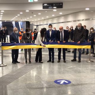 Inaugurazione stazione metro Bengasi e Italia 61