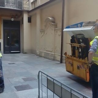 Una immagine di archivio di raccolta carta