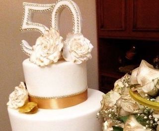 torta per 50 anni matrimonio