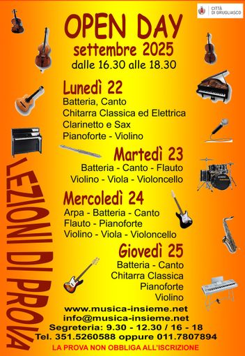 La locandina con i vari appuntamenti