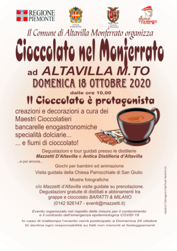 Torna “Cioccolato nel Monferrato” ad Altavilla Monferrato Torna “Cioccolato nel Monferrato” ad Altavilla Monferrato