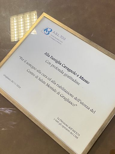 AslTo3, una donazione "regala" un tecnico di riabilitazione psichiatrica in più al Centro di Salute mentale di Grugliasco AslTo3, una donazione "regala" un tecnico di riabilitazione psichiatrica in più al Centro di Salute mentale di Grugliasco