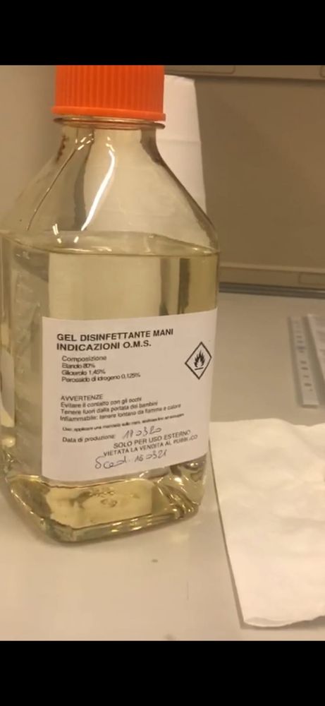 Coronavirus, Arpa Piemonte produce 8 tonnellate di gel igienizzante per forze dell'ordine e personale sanitario