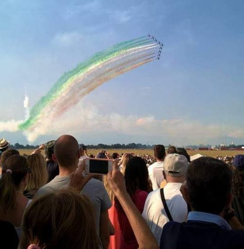 Collegno si prepara per l'esibizione delle Frecce Tricolori Collegno si prepara per l'esibizione delle Frecce Tricolori