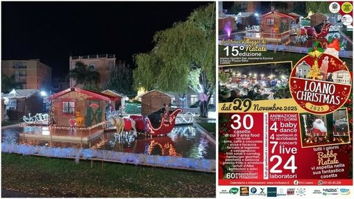 "Loano Christmas": annullata l'anteprima con il “Giro Tavola all’Italiana”, al via il 5 dicembre il Villaggio di Natale