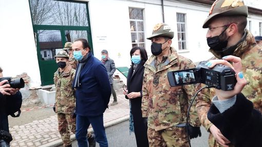 Il Generale Figliuolo e Alberto Cirio