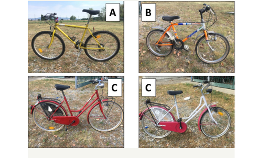 Le bici dismesse dal Comune di Grugliasco