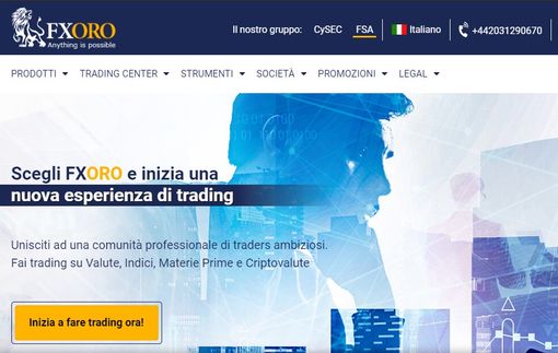 Il nuovo broker Fxoro è operativo e sta attirando sempre più clienti Il nuovo broker Fxoro è operativo e sta attirando sempre più clienti