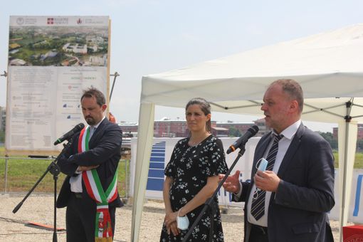 Il sindaco Montà, la sindaca Appendino e il rettore Geuna