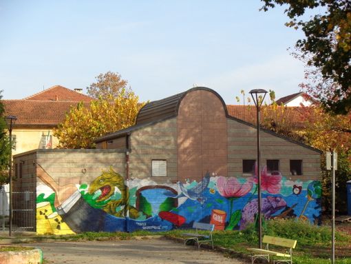 Grugliasco, installati i nuovi lampioni a led al parco Champagnat