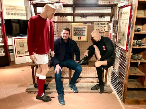 Nicola Riva, figlio dell'indimenticabile Gigi, in visita a Superga e al Museo del Grande Torino Nicola Riva, figlio dell'indimenticabile Gigi, in visita a Superga e al Museo del Grande Torino