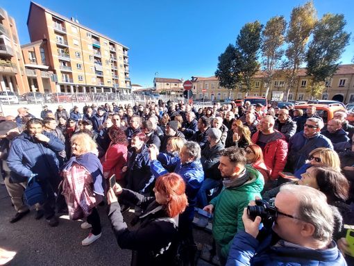 Una delle proteste dei lavoratori durante la vertenza Lear Una delle proteste dei lavoratori durante la vertenza Lear
