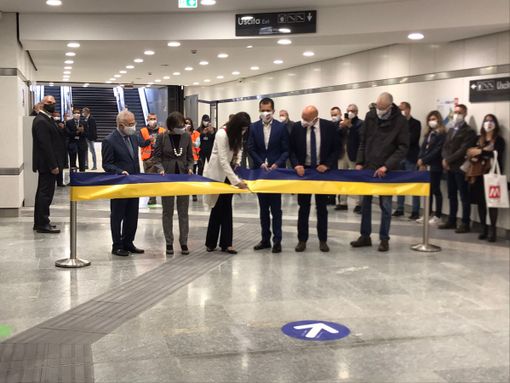 Inaugurazione stazione metro Bengasi e Italia 61