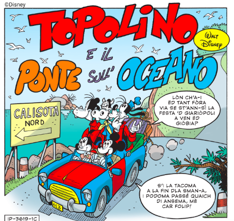 Topolino parla in torinese: domani in edicola, la storia &quot;Topolino e il ponte sull’oceano&quot; in dialetto