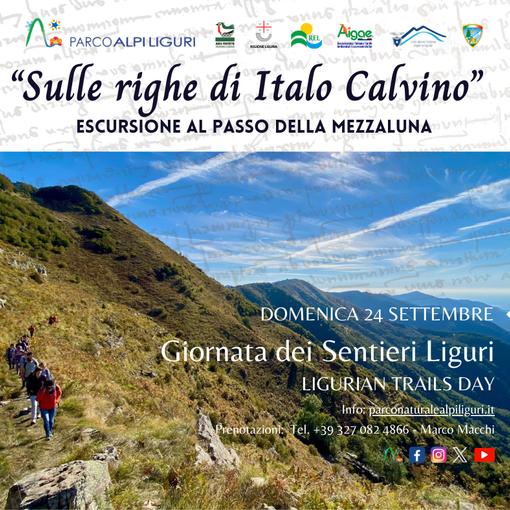 Sulle righe di Italo Calvino nel Parco delle Alpi Liguri