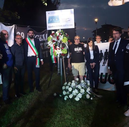 Heysel, anche Grugliasco ha onorato la memoria delle 39 vittime della tragedia