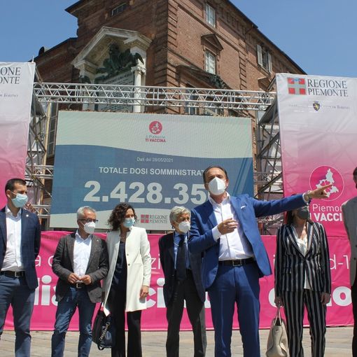 Alberto Cirio e assessori regionali