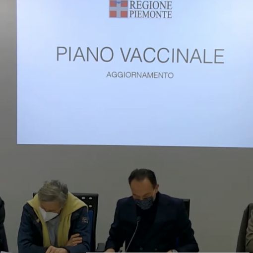 Alberto Cirio in conferenza stampa
