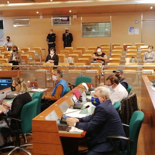 L'aula del consiglio comunale di Grugliasco