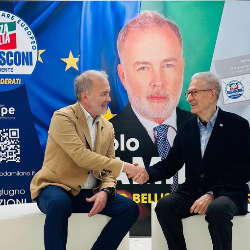 Angelo Pezzana alla sede del comitato elettorale di Paolo Damilano