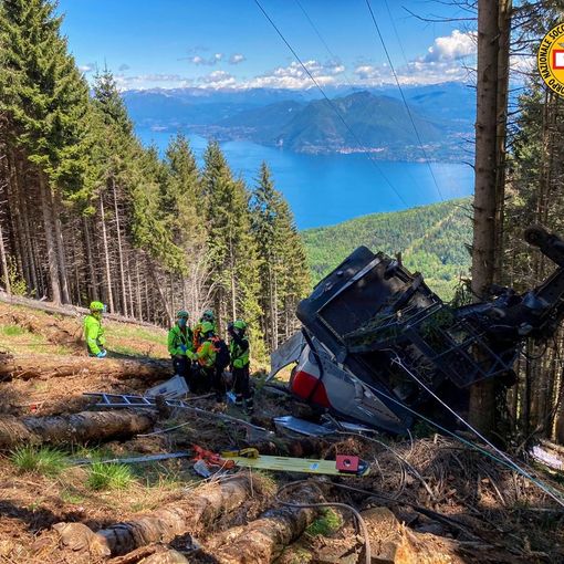 Il luogo della tragedia a Stresa