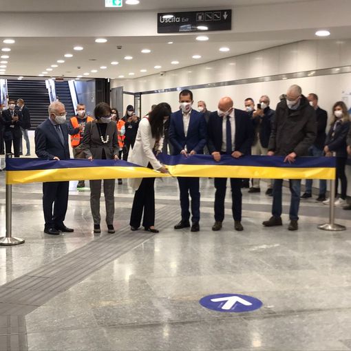 Inaugurazione stazione metro Bengasi e Italia 61