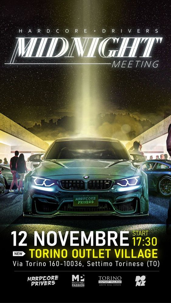 Torino Outlet Village ospita Hardcore Drivers - Midnight Meeting