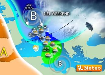 Freddo, pioggia, vento e neve a bassa quota sull'Italia: le previsioni meteo