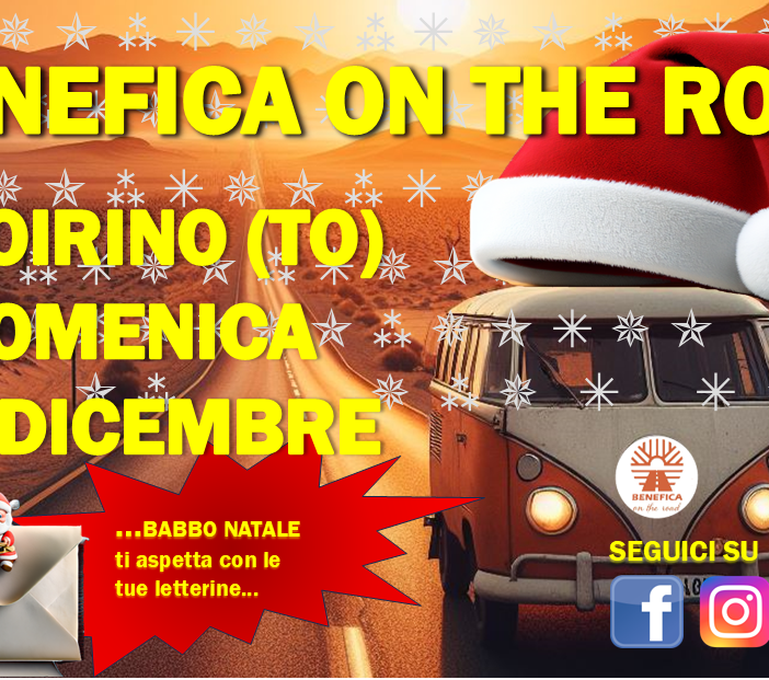 Torna a Poirino domenica 1° dicembre “BENEFICA ON THE ROAD”!