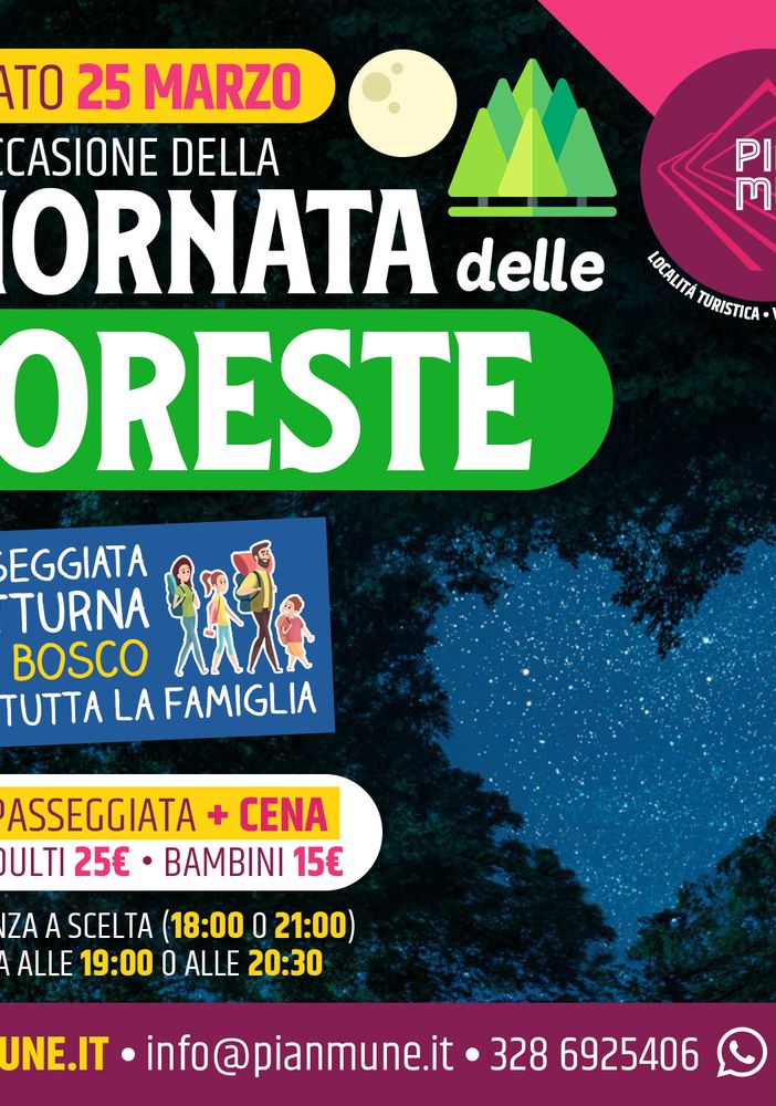 Pian Munè: Notturna per Famiglie per sensibilizzare al rispetto delle Foreste