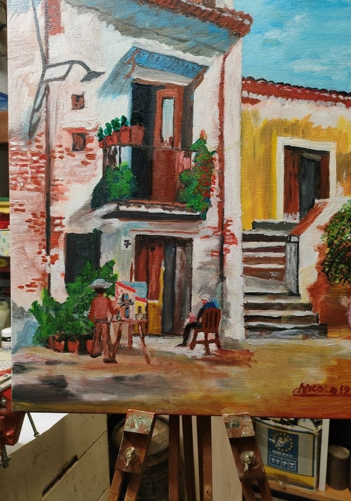 A Grugliasco la mostra del corso di pittura del maestro Amato e Pisciottano