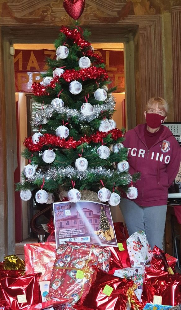 l'albero di Natale nel Museo del Grande Torino di Villa Claretta