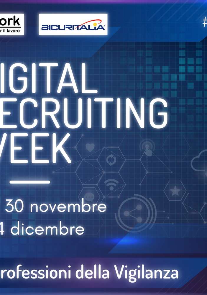 Digital Recruiting Week, dal 30 novembre al 4 dicembre selezioni per 150 addetti in Piemonte