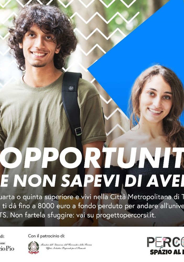 Progetto percorsi in tour, fino a 8000 euro a fondo perduto per le spese di studio, dalle superiori all’università