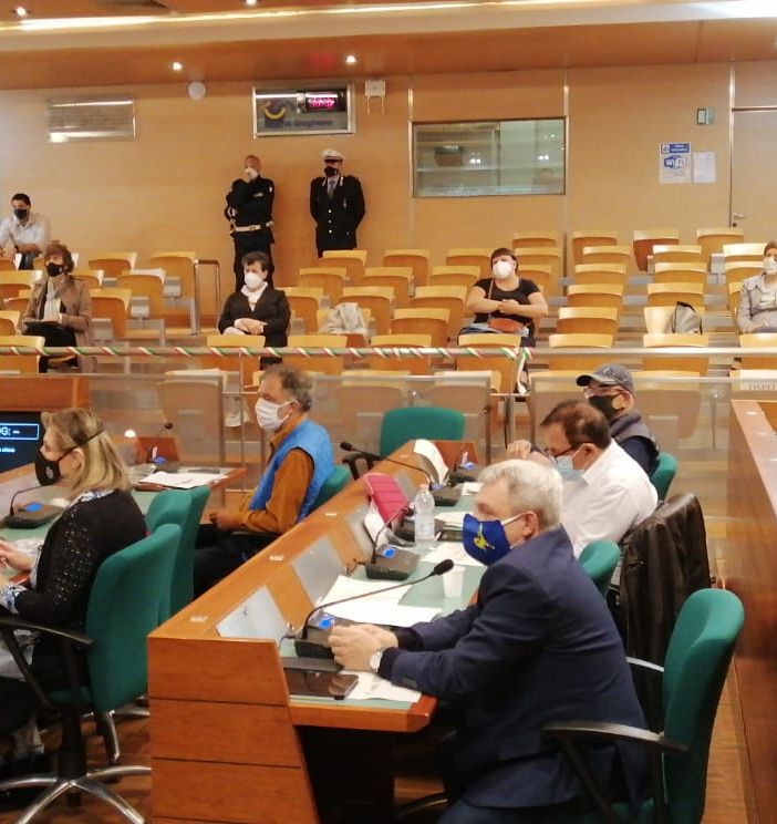 L'aula del consiglio comunale di Grugliasco