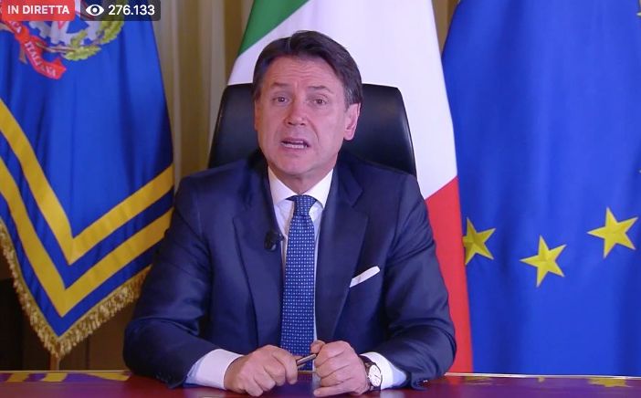 Conte: &quot;Sanzioni da 400 a tremila euro per chi esce di casa senza un valido motivo o trasgredisce altre disposizioni del decreto ministeriale&quot;