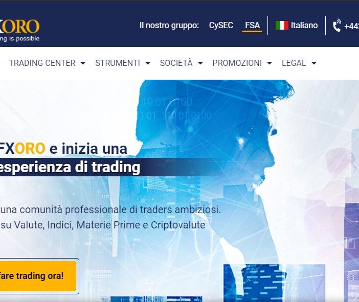 Il nuovo broker Fxoro è operativo e sta attirando sempre più clienti