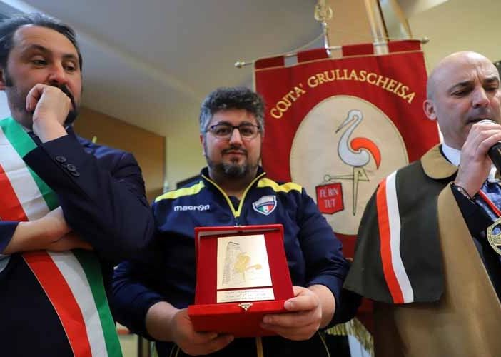 Nella foto, un momento della premiazione 2019