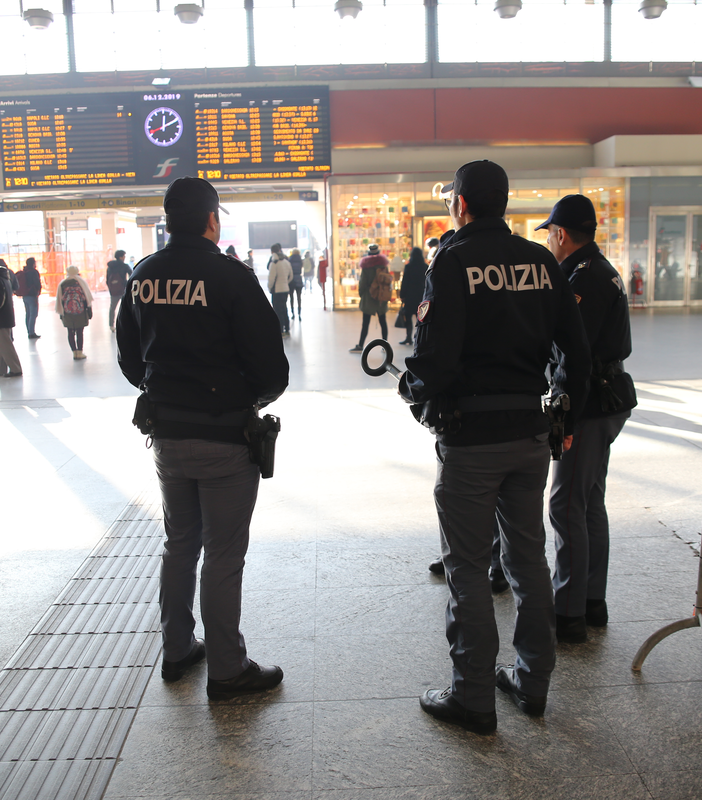 Controlli della Polfer - immagine d'archivio