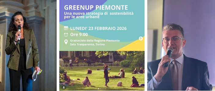 Debutta lunedì 23 febbraio “GreenUP”, il progetto di Fondazione Agrion, Regione Piemonte, Anci e Legambiente Debutta lunedì 23 febbraio “GreenUP”, il progetto di Fondazione Agrion, Regione Piemonte, Anci e Legambiente