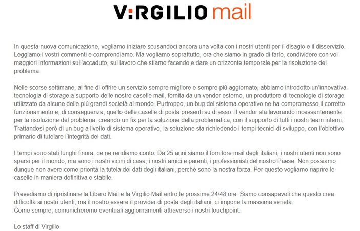 comunicazione virgilio