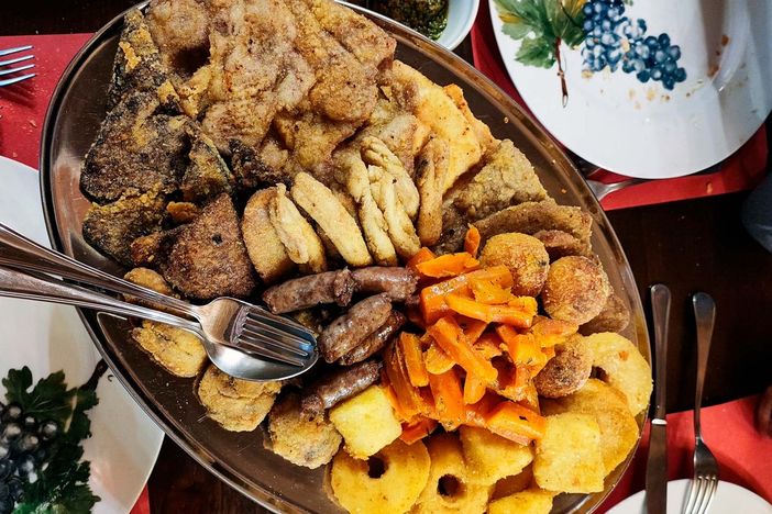 Fritto misto alla piemontese a pranzo di Ferragosto, al Wellington di Paesana