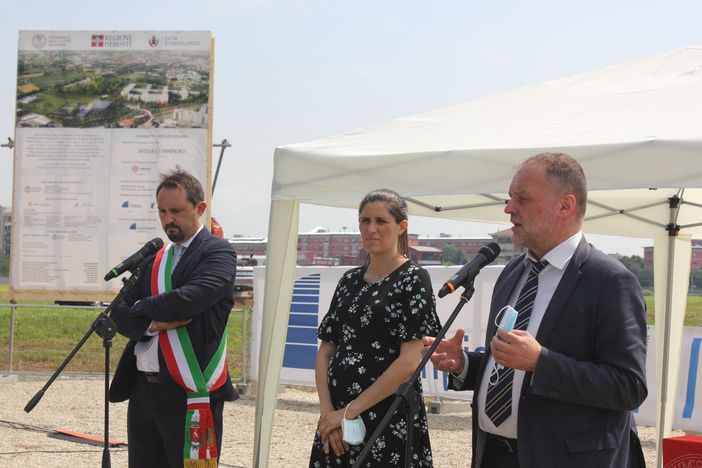 Il sindaco Montà, la sindaca Appendino e il rettore Geuna Il sindaco Montà, la sindaca Appendino e il rettore Geuna