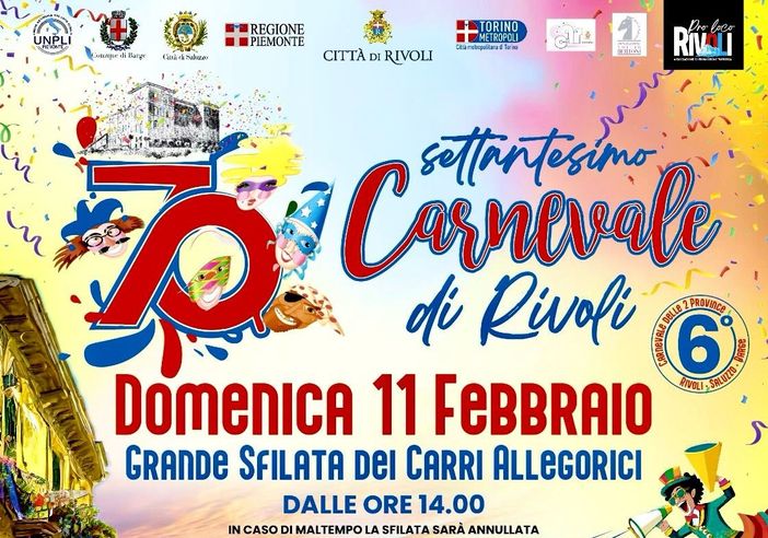 Rivoli: tutto pronto per la 70° edizione del Carnevale Rivoli: tutto pronto per la 70° edizione del Carnevale