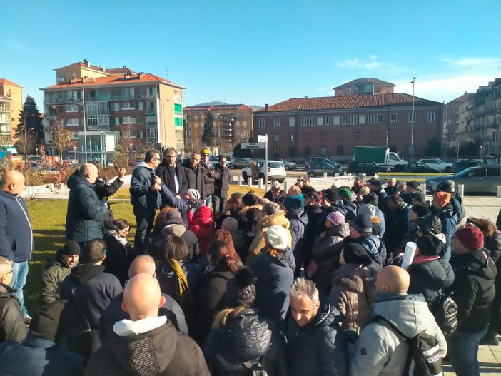 manifestazione dei lavoratori Lear